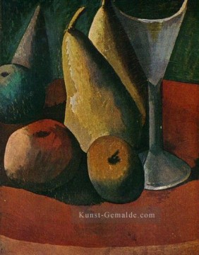  ist - Verre et fruits 1908 kubistisch